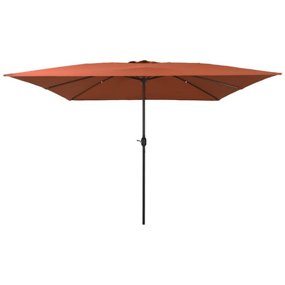 Tuinparasol Terracotta 295 x 295 x 245 cm Polyester en staal