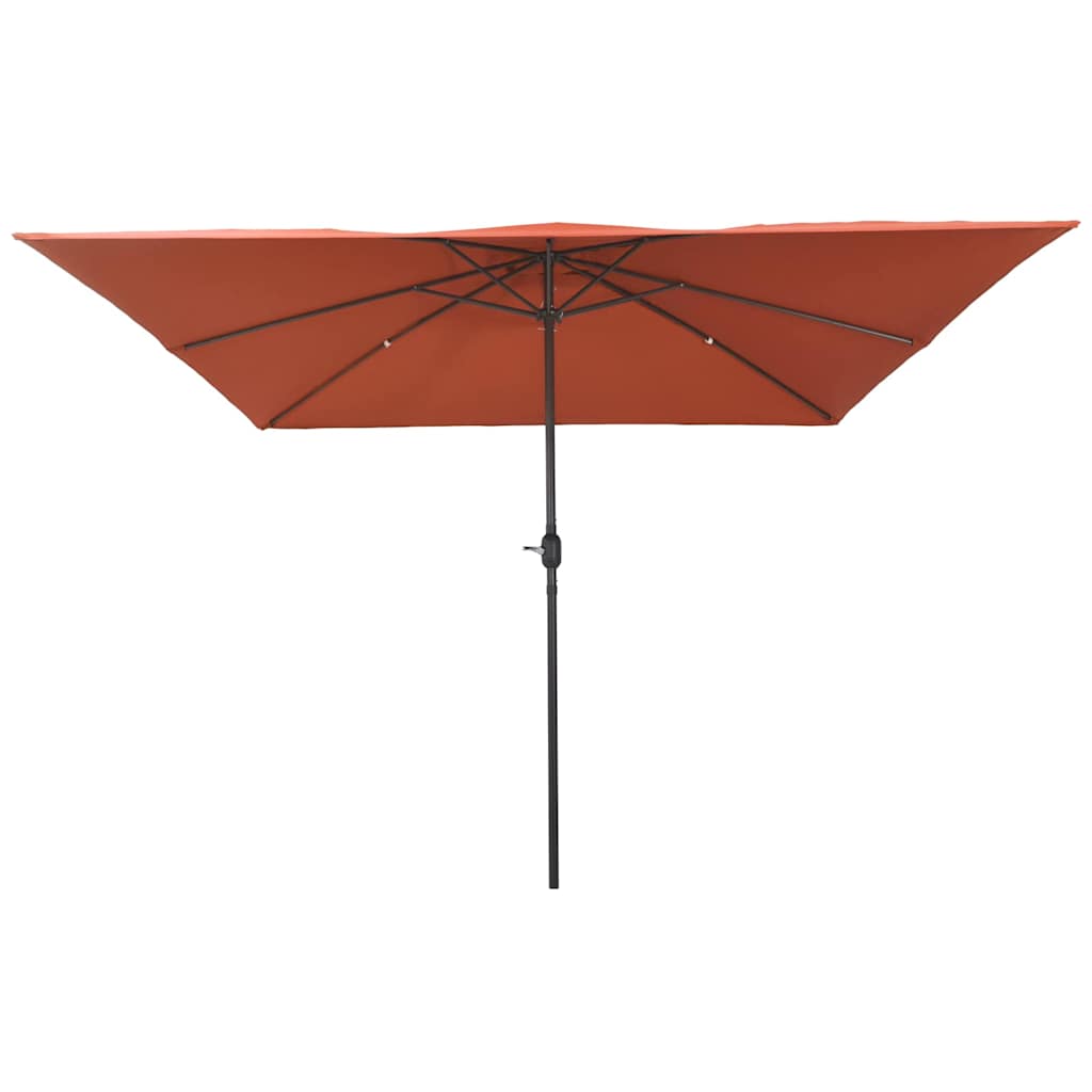 Tuinparasol Terracotta 295 x 295 x 245 cm Polyester en staal