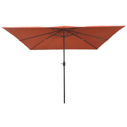 Tuinparasol Terracotta 295 x 295 x 245 cm Polyester en staal