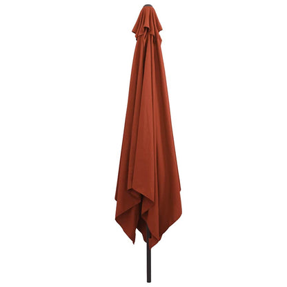 Tuinparasol Terracotta 295 x 295 x 245 cm Polyester en staal
