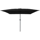 Tuinparasol 295x295x245 cm zwart polyester staal