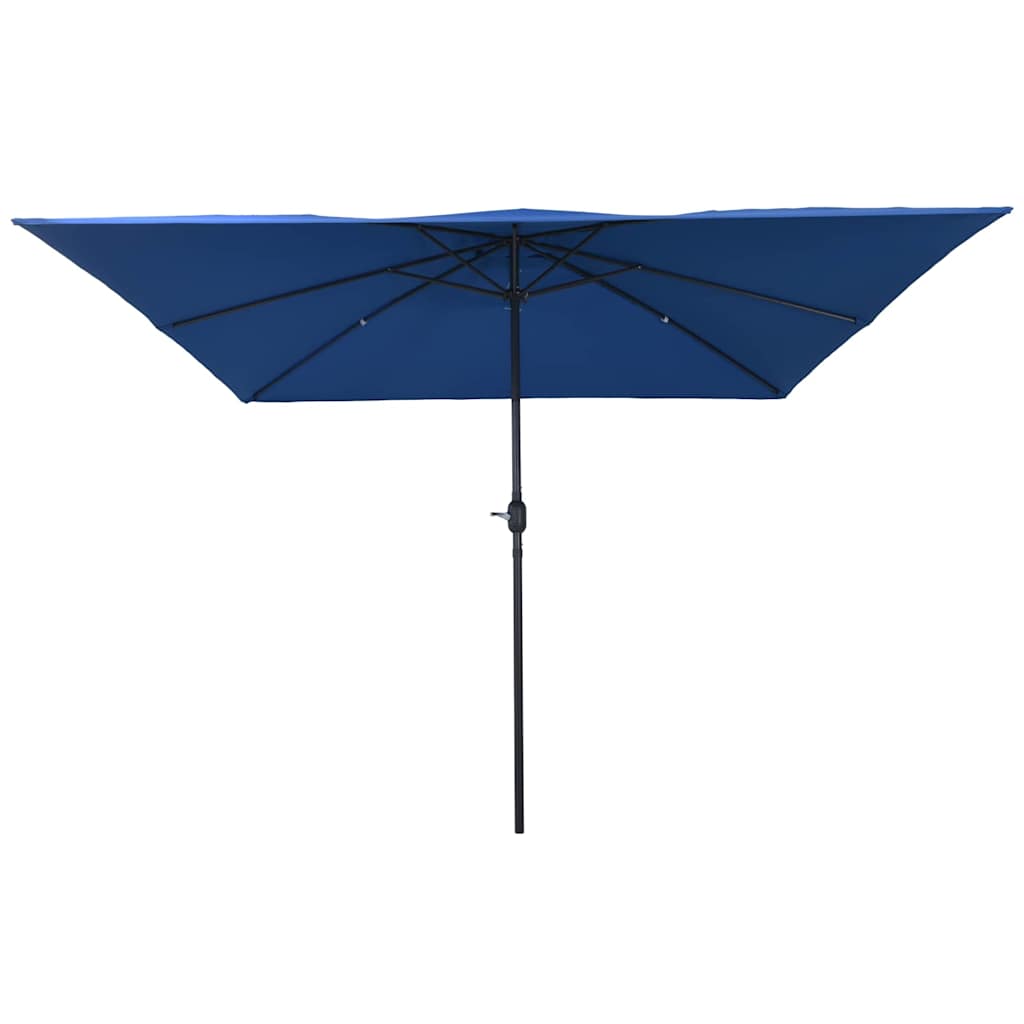 Tuinparasol Azurblauw 295 x 295 x 245 cm Polyester en staal
