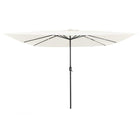 Tuinparasol 295x295x245 cm zand polyester staal