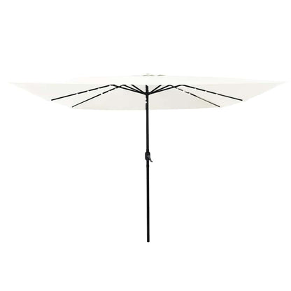 Tuinparasol Zand 295 x 295 x 245 cm Polyester en staal