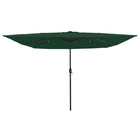 Tuinparasol 295x295x245 cm groen polyester staal