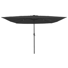 Tuinparasol Antraciet 295 x 295 x 245 cm Polyester en staal