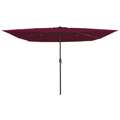 Tuinparasol Bordeaux Rood 295 x 295 x 245 cm Polyester en staal