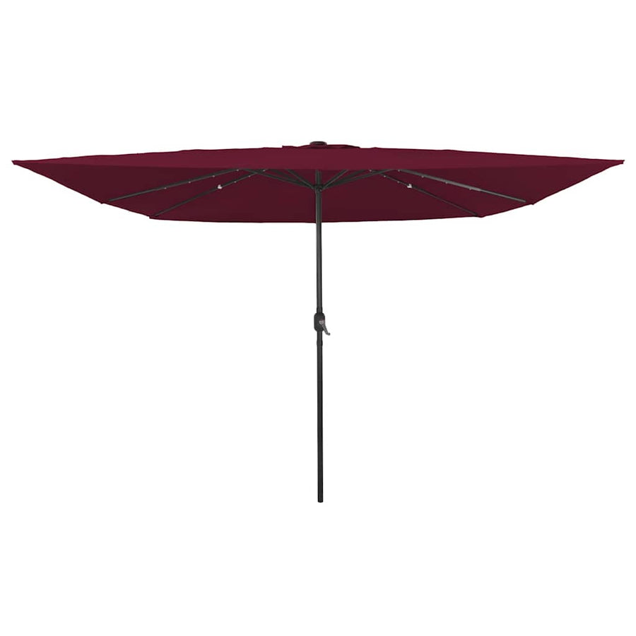 Tuinparasol Bordeaux Rood 295 x 295 x 245 cm Polyester en staal