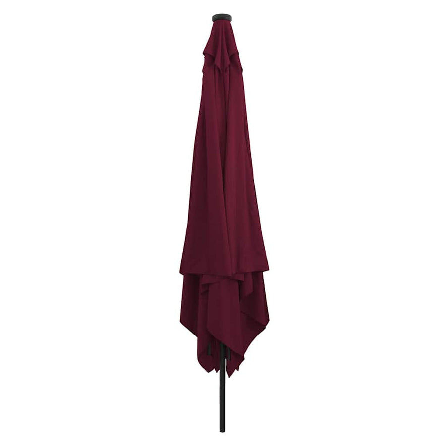 Tuinparasol Bordeaux Rood 295 x 295 x 245 cm Polyester en staal