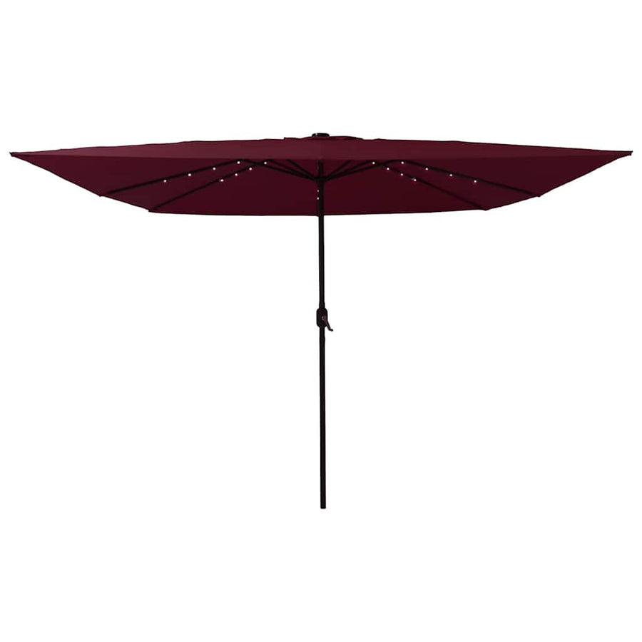 Tuinparasol Bordeaux Rood 295 x 295 x 245 cm Polyester en staal
