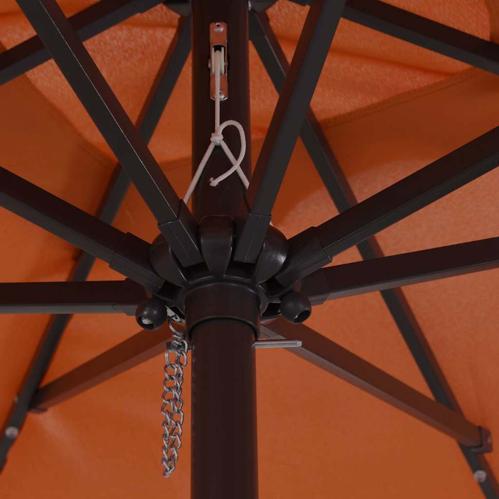 Tuinparasol Terracotta 295 x 295 x 245 cm Polyester en staal