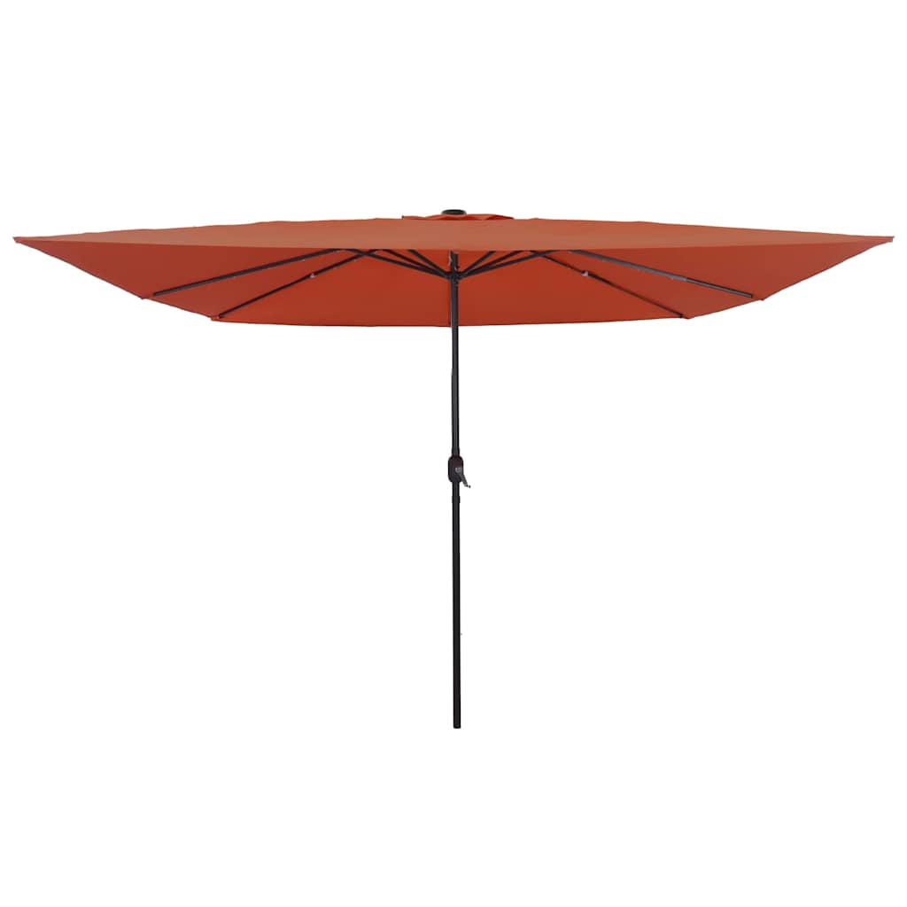 Tuinparasol Terracotta 295 x 295 x 245 cm Polyester en staal