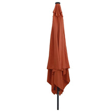 Tuinparasol Terracotta 295 x 295 x 245 cm Polyester en staal