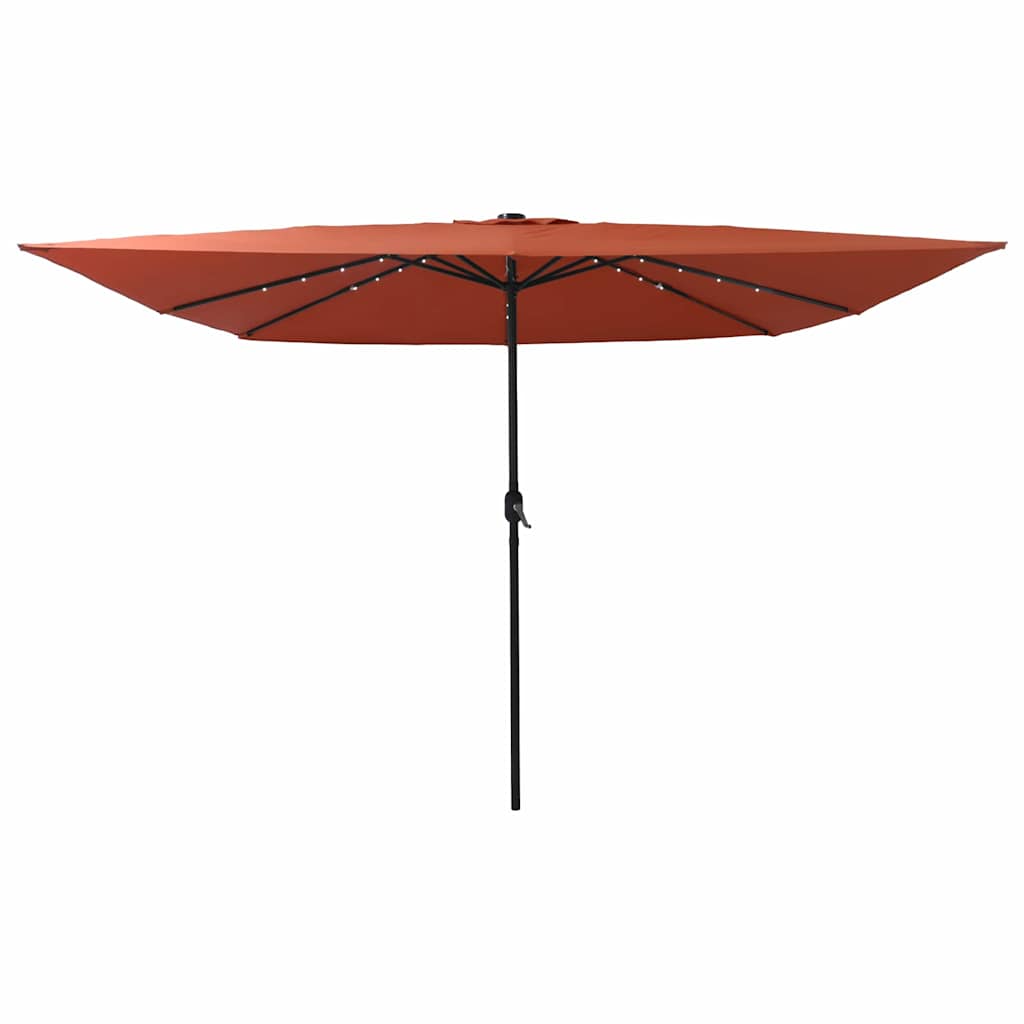 Tuinparasol Terracotta 295 x 295 x 245 cm Polyester en staal