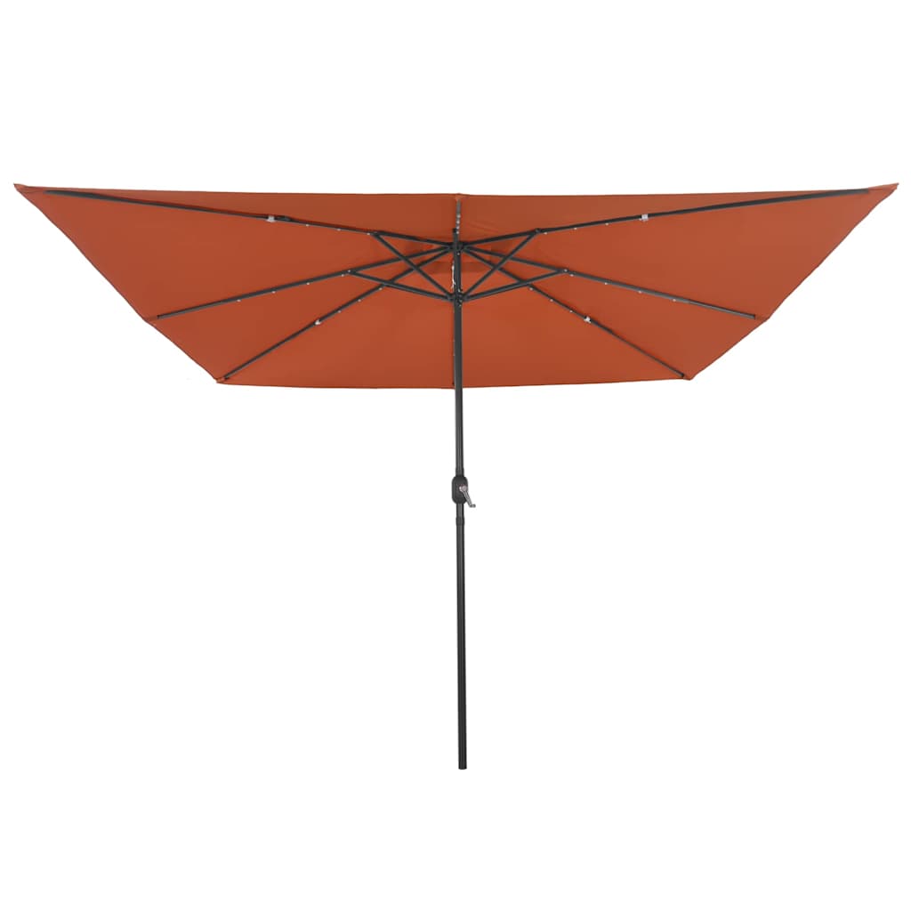 Tuinparasol Terracotta 295 x 295 x 245 cm Polyester en staal
