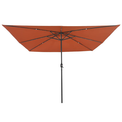 Tuinparasol Terracotta 295 x 295 x 245 cm Polyester en staal