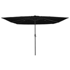 Tuinparasol 295x295x245 cm zwart polyester staal