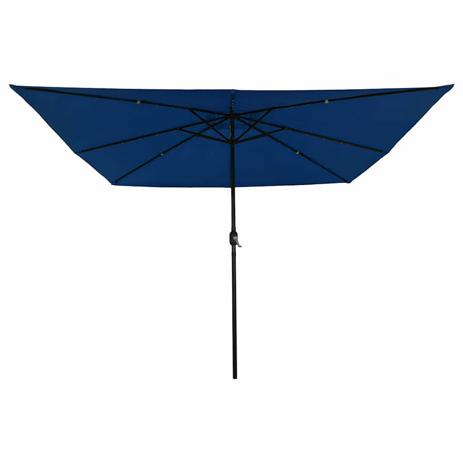 Tuinparasol Azurblauw 295 x 295 x 245 cm Polyester en staal