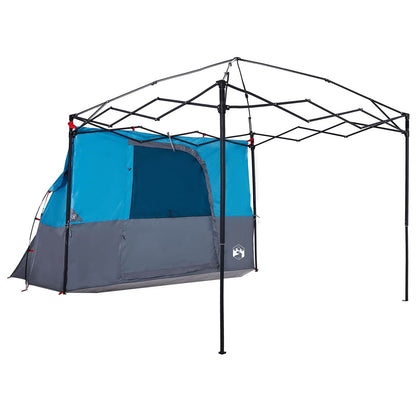 Camping Tent Set met dak met opslag 2 pcs Blauw Taffeta en Stof