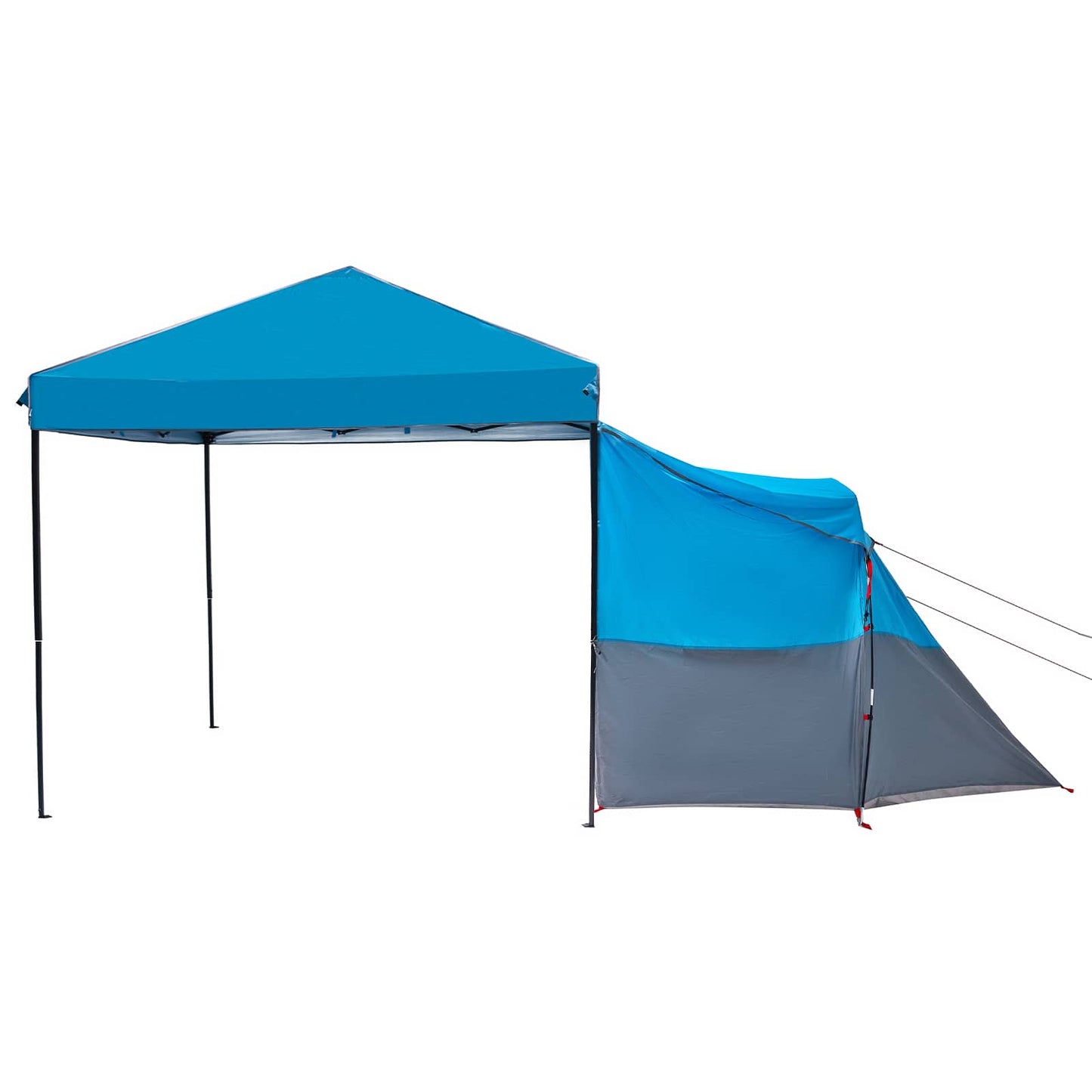 Camping Tent Set met dak met opslag 2 pcs Blauw Taffeta en Stof