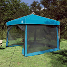 Camping tent set blauw 303x303x196 cm
