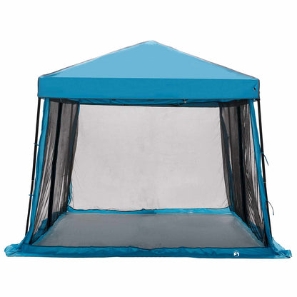 Camping Tent Set met dak met opslag 2 pcs Blauw Taffeta en Stof