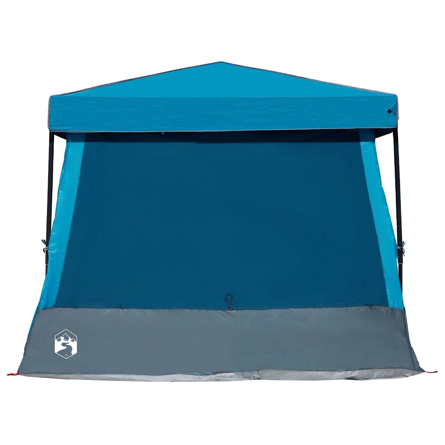 Camping Tent Set met dak met opslag 2 pcs Blauw Taffeta en Stof