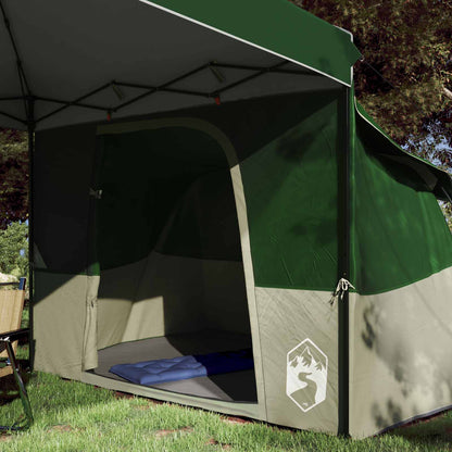 Camping Tent Set met dak met opslag 2 pcs Groen Taffeta en Stof