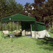 Camping Tent Set met dak met opslag 2 pcs Groen Taffeta en Stof