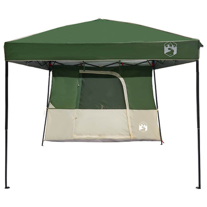Camping Tent Set met dak met opslag 2 pcs Groen Taffeta en Stof