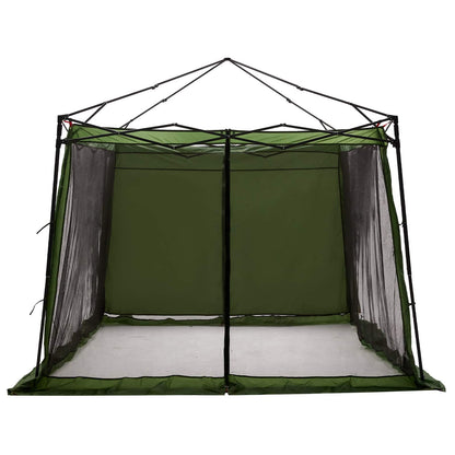 Camping Tent Set met dak met opslag 2 pcs Groen Taffeta en Stof