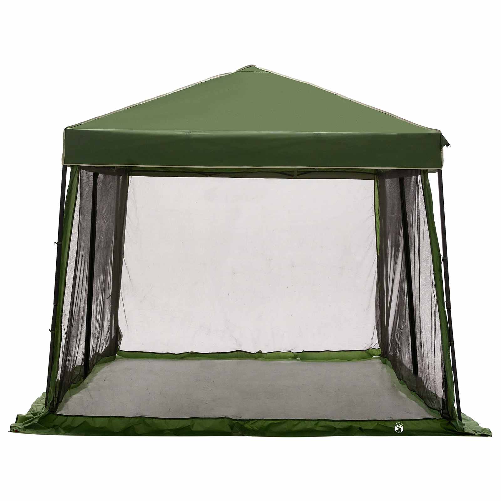 Camping Tent Set met dak met opslag 2 pcs Groen Taffeta en Stof