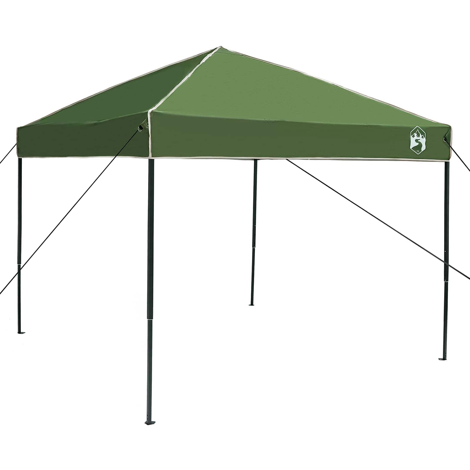 Camping Tent Set met dak met opslag 2 pcs Groen Taffeta en Stof