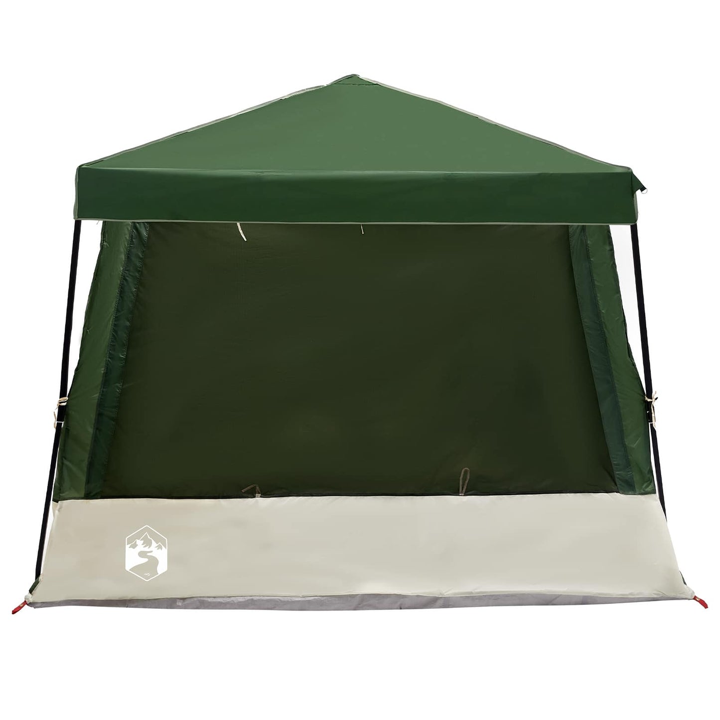 Camping Tent Set met dak met opslag 2 pcs Groen Taffeta en Stof