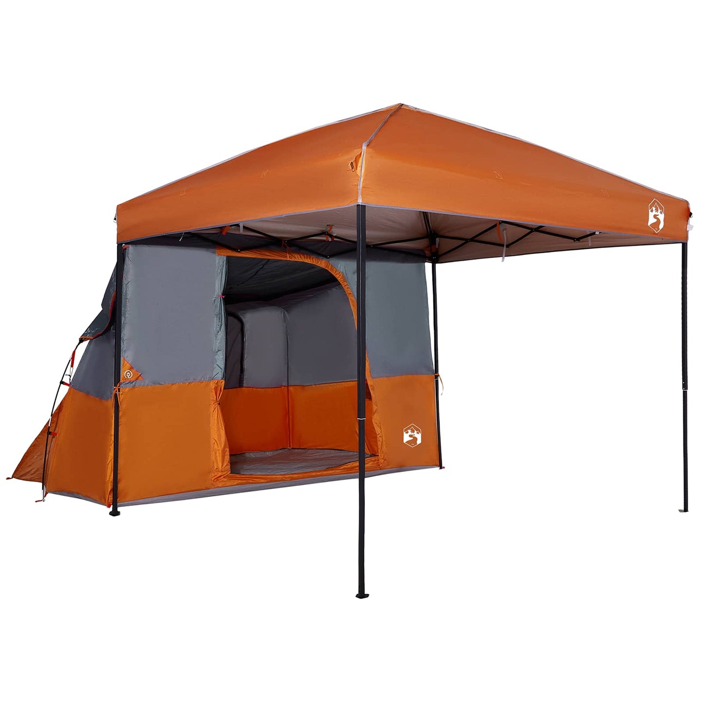 Camping Tent Set met dak 2 pcs Oranje Taffeta en Stof