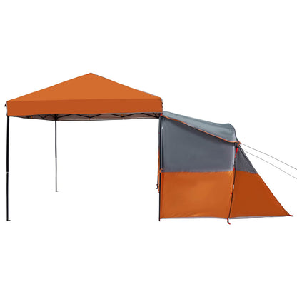 Camping Tent Set met dak 2 pcs Oranje Taffeta en Stof