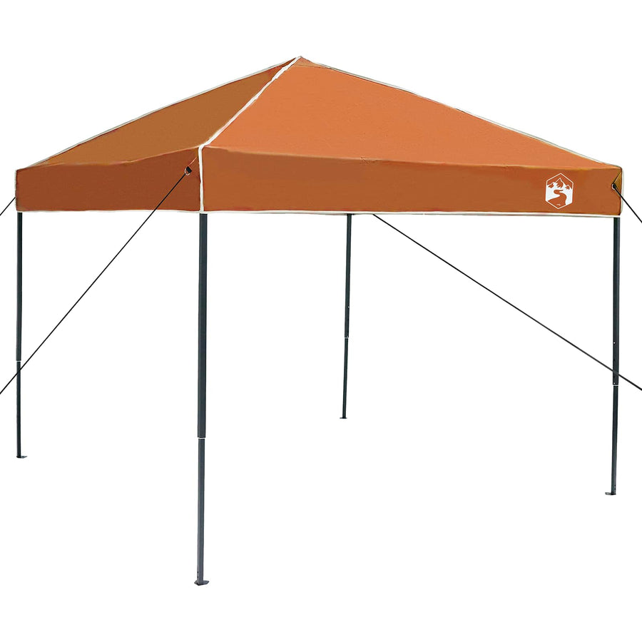 Camping Tent Set met dak 2 pcs Grijs en Oranje Taffeta en Stof
