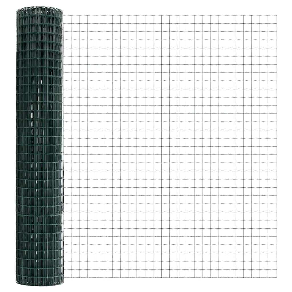 Euro Hek Groen 1,5 x 10 m PVC-gecoat ijzer