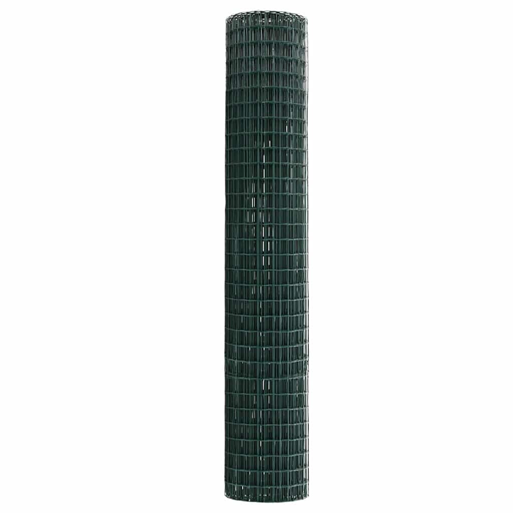 Euro Hek Groen 1,5 x 10 m PVC-gecoat ijzer