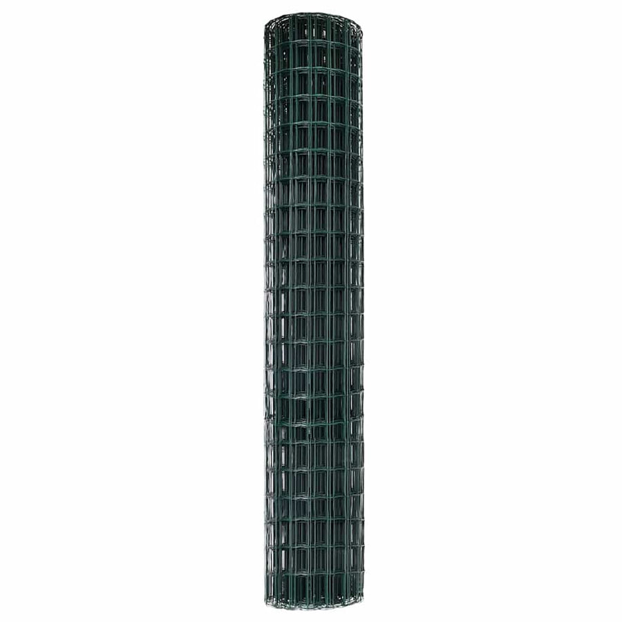 Euro Hek Groen 1,5 x 10 m PVC-gecoat ijzer