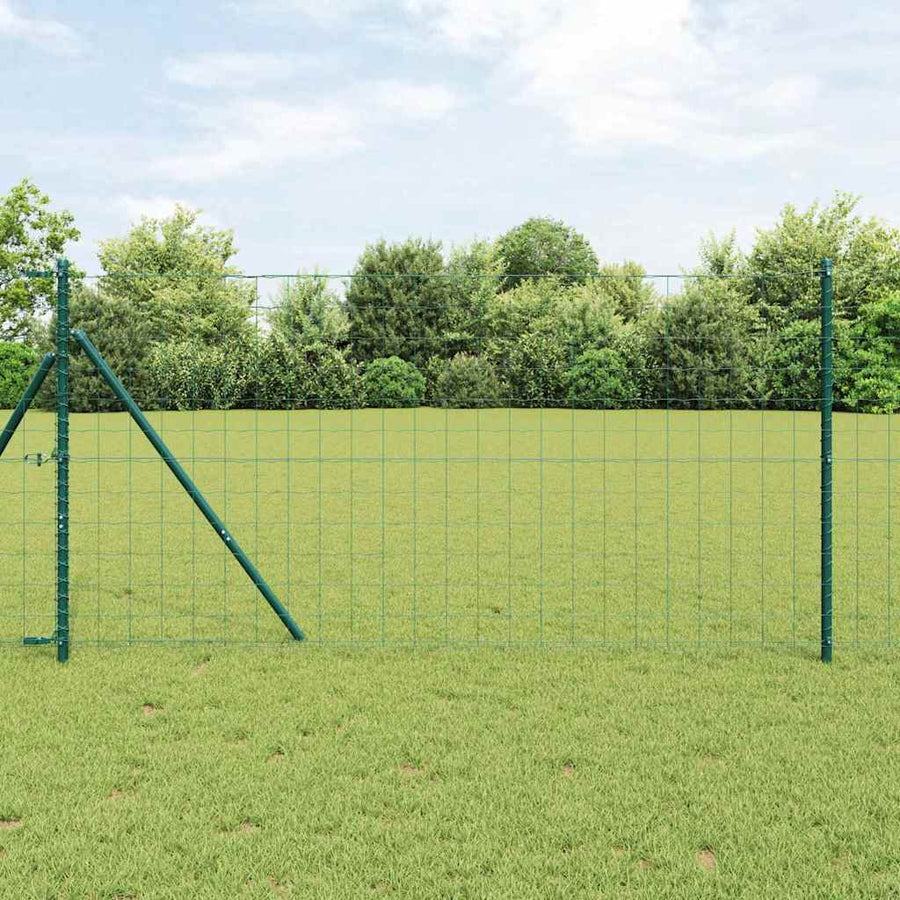 Euro Hek Groen 1,4 x 10 m PVC-gecoat ijzer