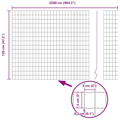 Euro Hek Groen 1,2 x 25 m PVC-gecoat ijzer