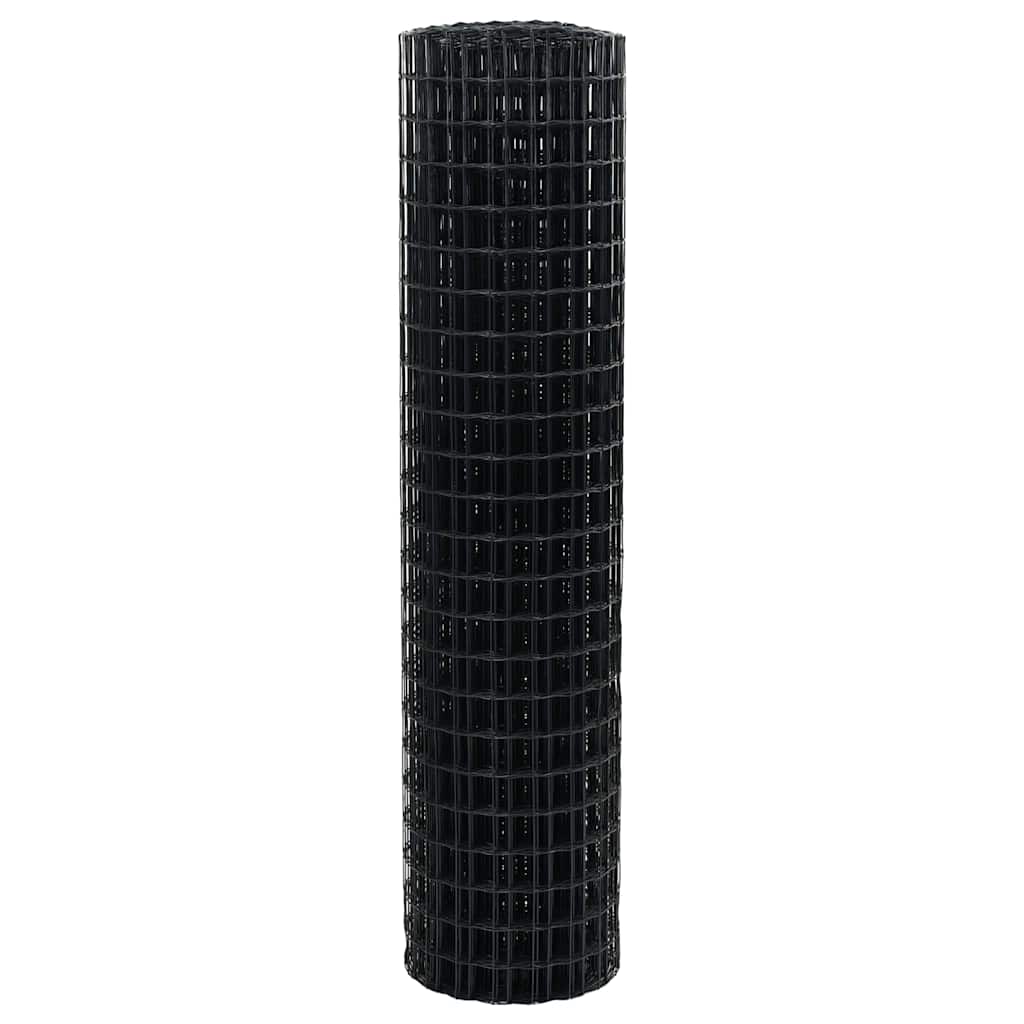 Euro Hek Grijs 1,2 x 10 m PVC-gecoat ijzer