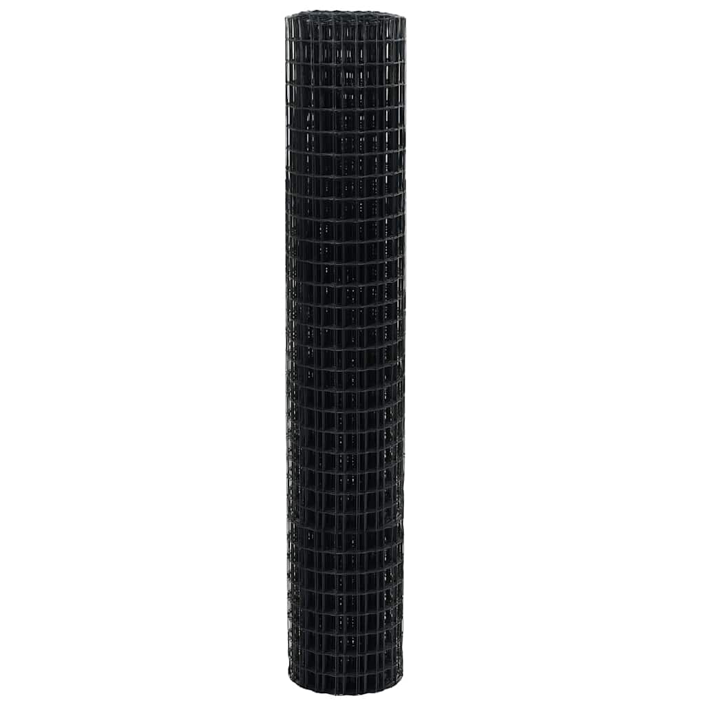 Euro Hek Grijs 1,5 x 10 m PVC-gecoat ijzer