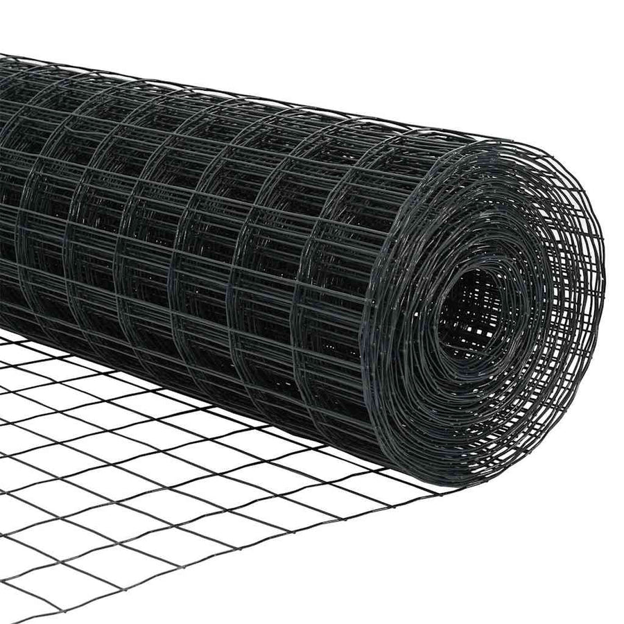Euro Hek Grijs 1,2 x 10 m PVC-gecoat ijzer
