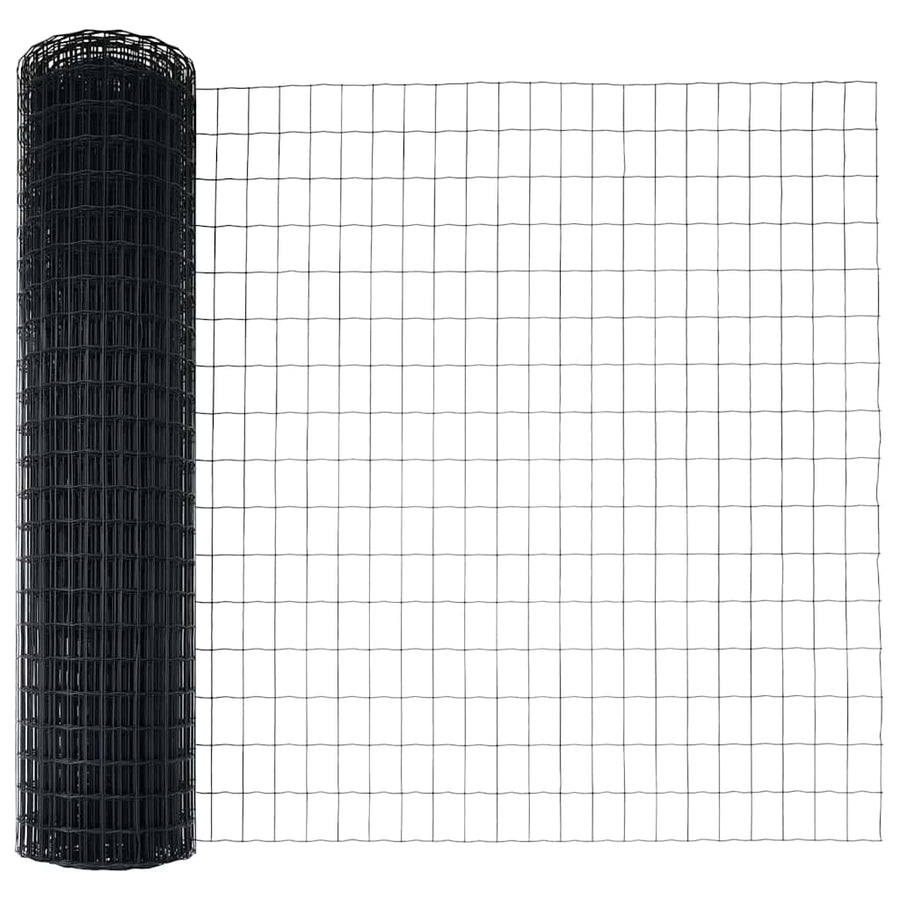 Euro Hek Grijs 1,2 x 10 m PVC-gecoat ijzer