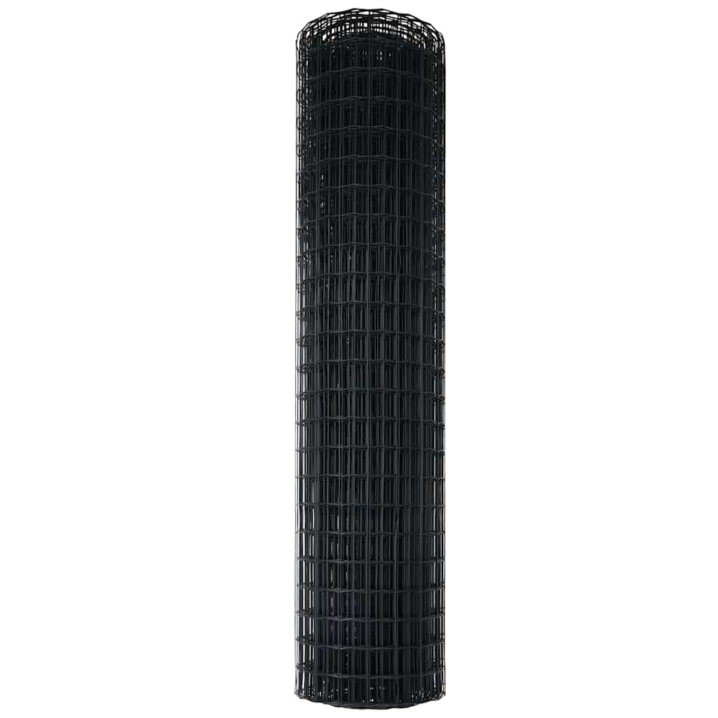 Euro Hek Grijs 1,2 x 10 m PVC-gecoat ijzer