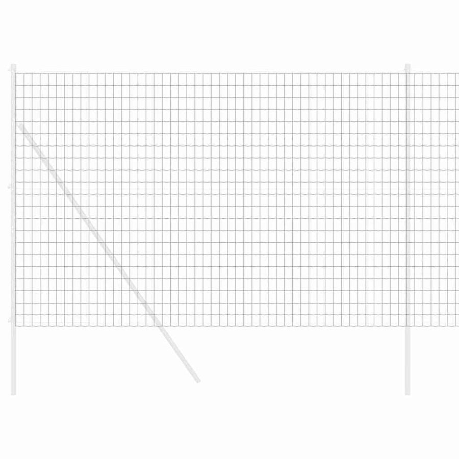 Euro Hek Grijs 1,5 x 10 m PVC-gecoat ijzer