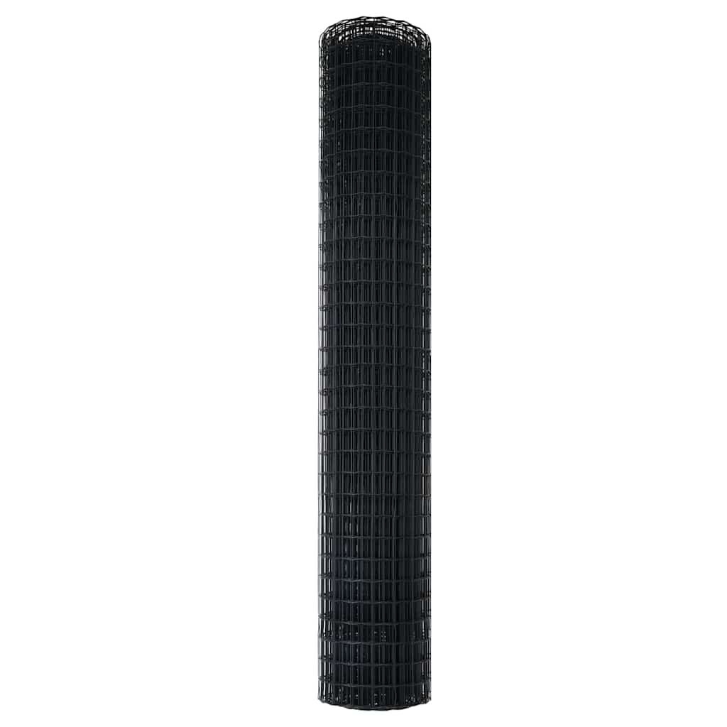 Euro Hek Grijs 1,6 x 10 m PVC-gecoat ijzer