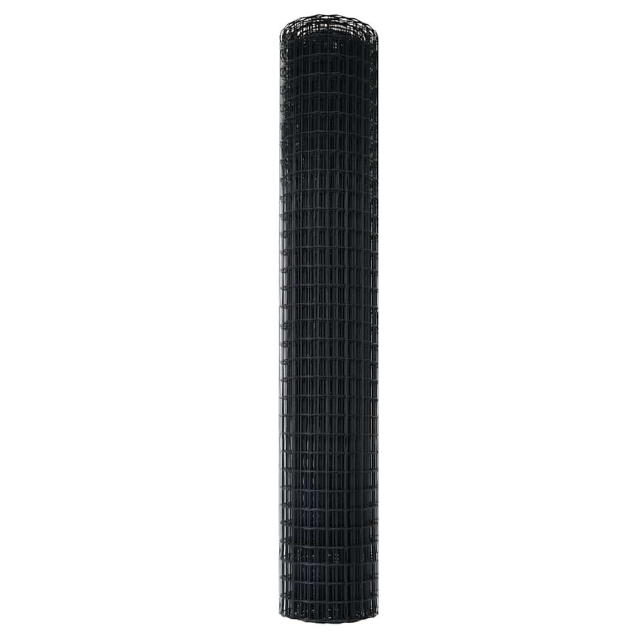 Euro Hek Grijs 1,6 x 10 m PVC-gecoat ijzer